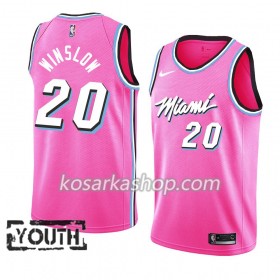 Dres Miami Heat Justise Winslow 20 Nike 2018-19 Ružičasta Swingman - Dječji